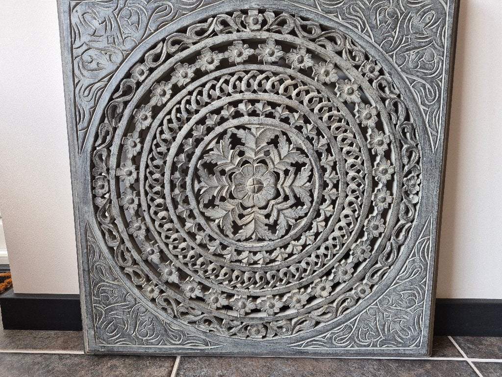 Wandpaneel hout grijs, Huis en Inrichting, Ophalen, 70 cm, Hout, Zo goed als nieuw