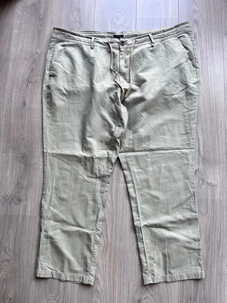 Kiabi linnen mix broek maat 64, Ophalen of Verzenden, Zo goed als nieuw, Overige maten, Beige