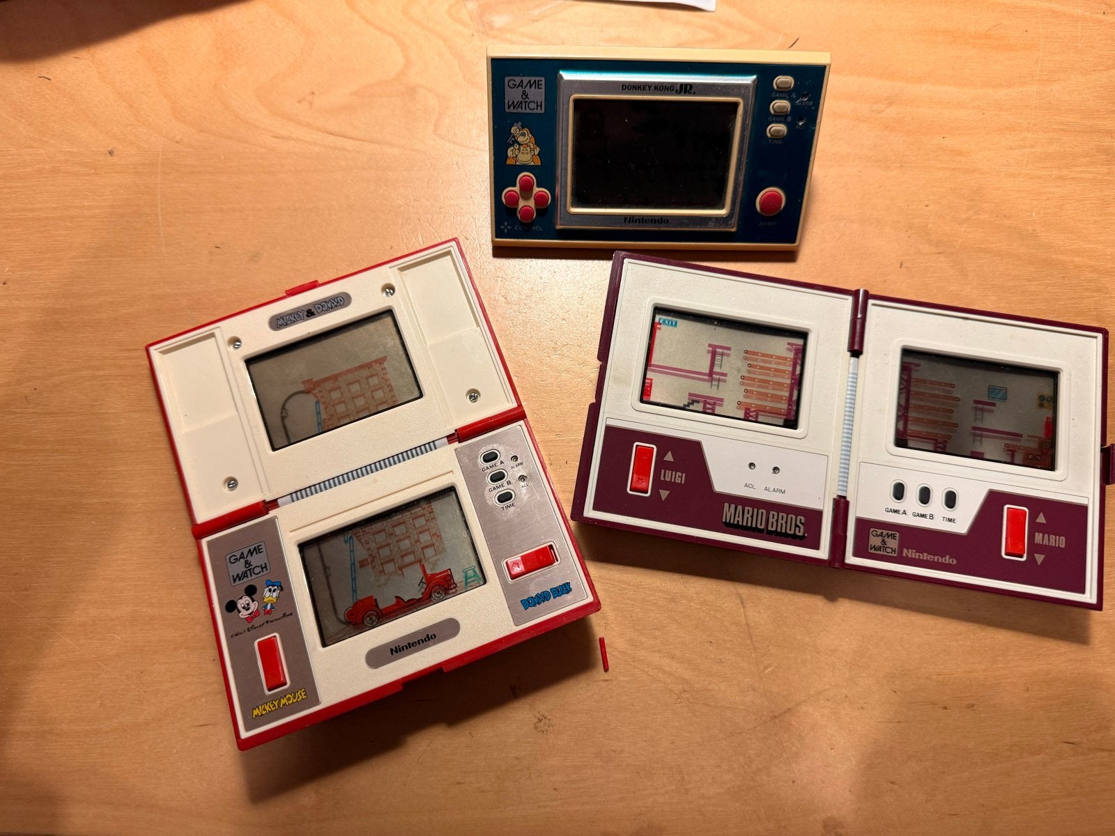 Nintendo Game & Watch: Mickey & Donald, Mario Bros, Snoopy, Ophalen of Verzenden, Nintendo, Niet werkend