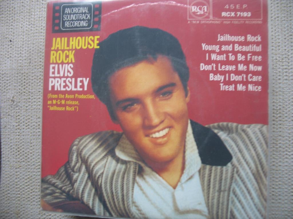 Elvis Presley;  e.p. Jailhouse rock (+5), Cd's en Dvd's, Gebruikt, 7 inch, Ophalen of Verzenden, Pop