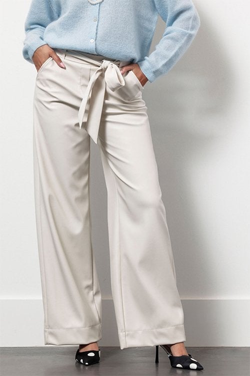 Studio Anneloes Lexie broek kit faux travelstof mt L, Kleding | Dames, Broeken en Pantalons, Beige, Maat 42/44 (L), Ophalen of Verzenden