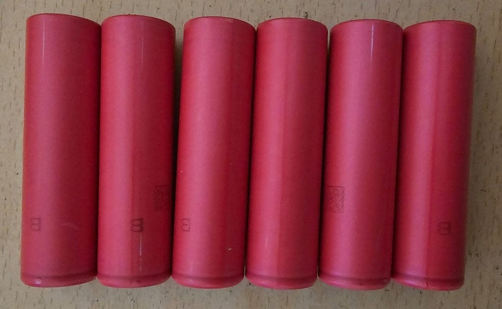 6 x 18650 oplaadbare batterijen, Ophalen of Verzenden, Gebruikt, Oplaadbaar