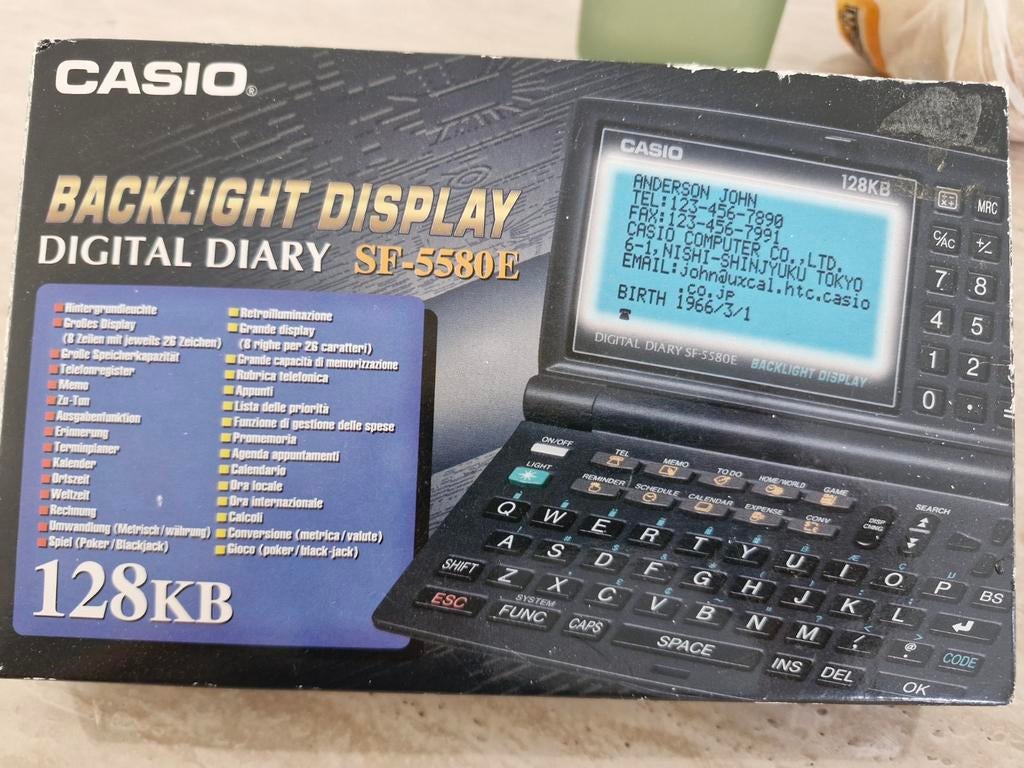 Casio Digital Diary SF-5580E met Backlight Display, Ophalen of Verzenden