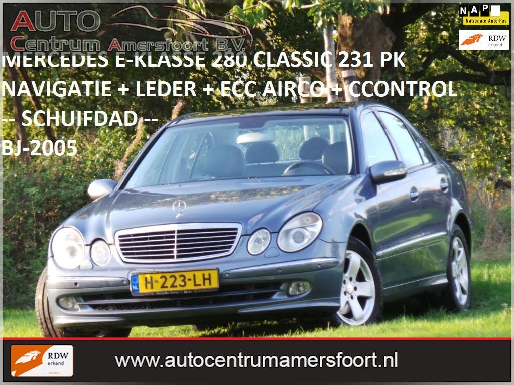 Mercedes-Benz E-klasse 280 Classic ( INRUIL MOGELIJK ), Auto's, Automaat, Achterwielaandrijving, Gebruikt, Automatische klimaatregeling
