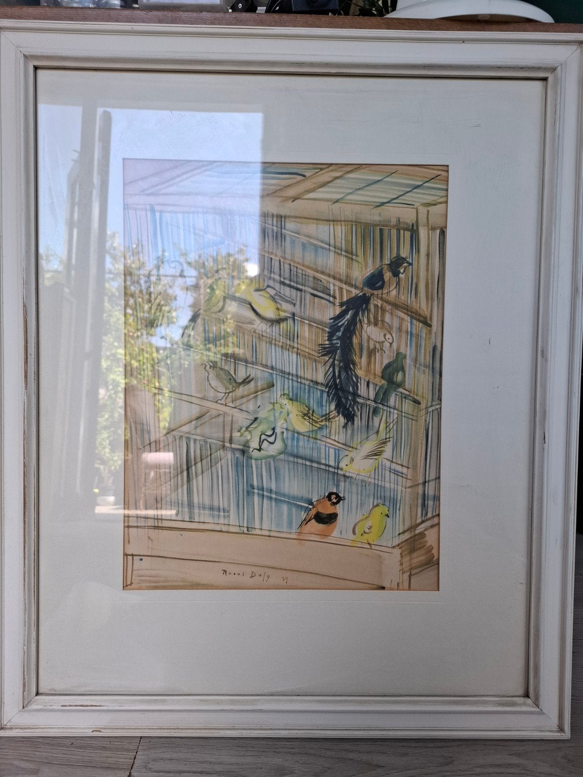Raoul Dufy - "La Cage d’Oiseaux" - Ingelijste prent, Ophalen