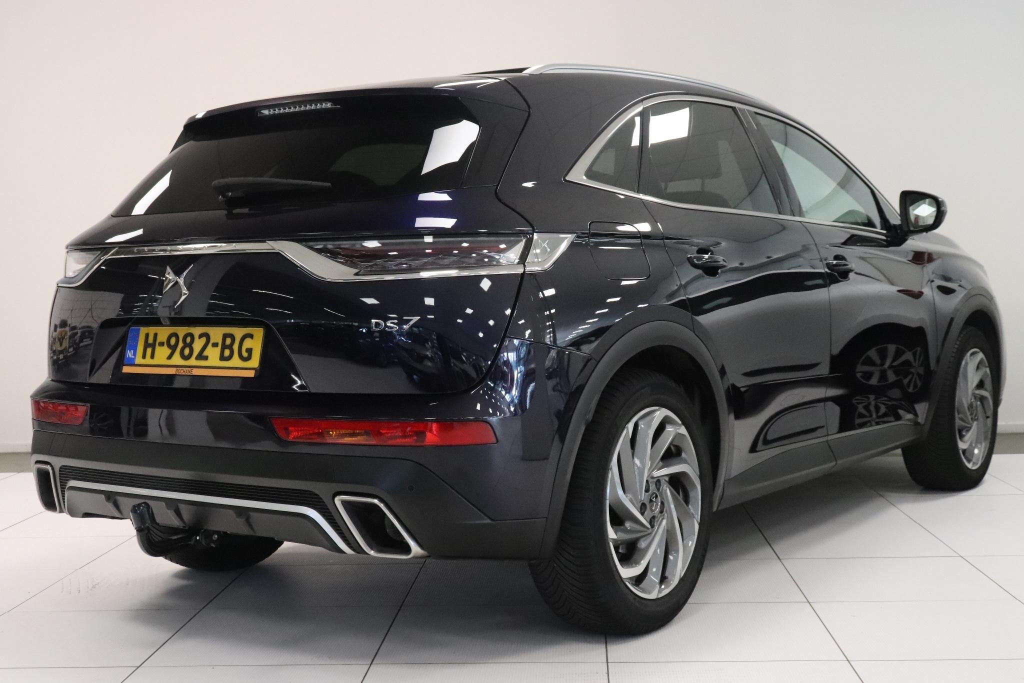 DS 7 Crossback 1.6 PureTech Business | elektrische stoelen |, Auto's, Stof, 4 cilinders, Blauw, Origineel Nederlands