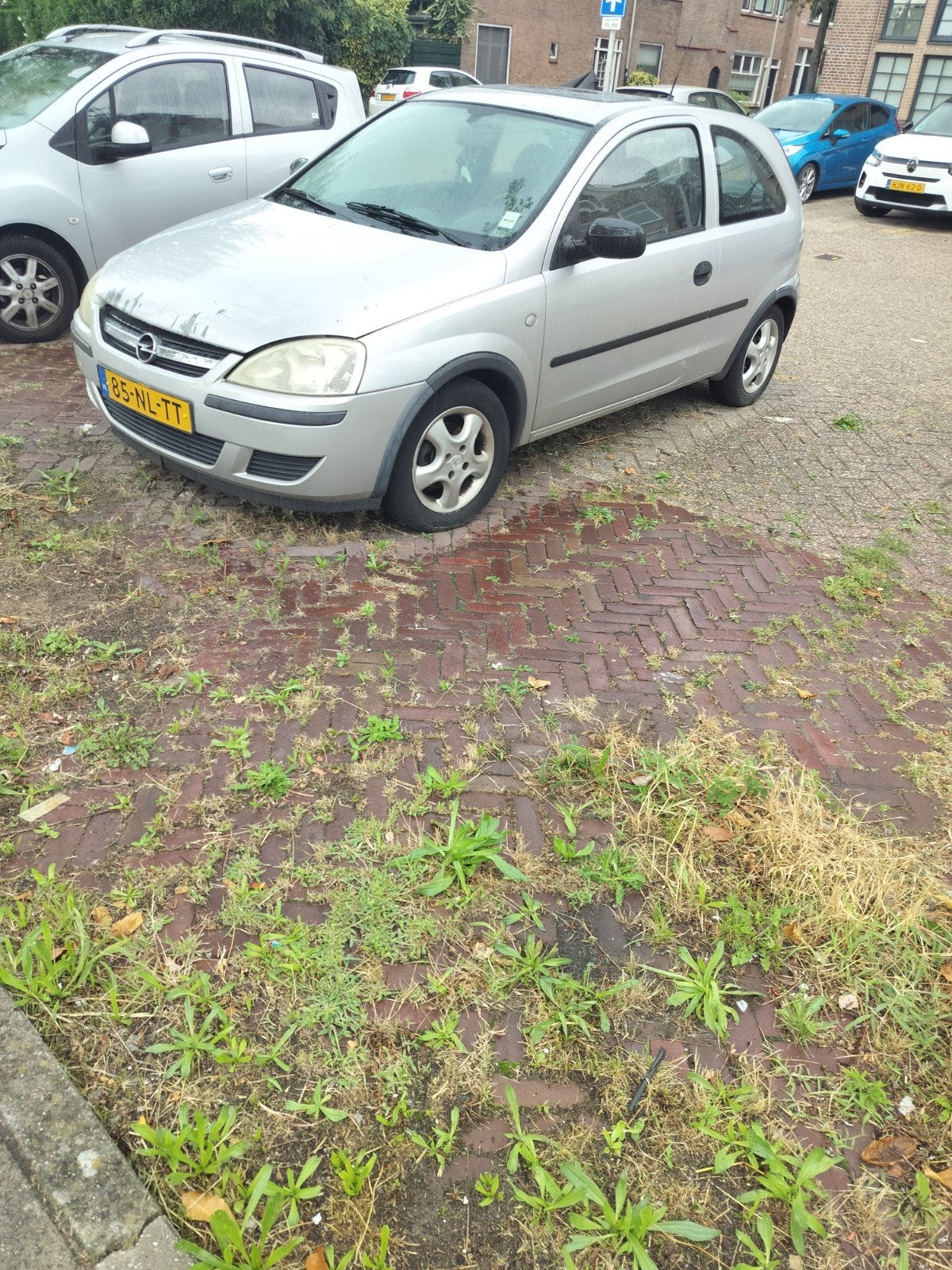 Opel Corsa 1.0 3D 2003 Grijs, Voorwielaandrijving, 450 kg, Origineel Nederlands, Handgeschakeld