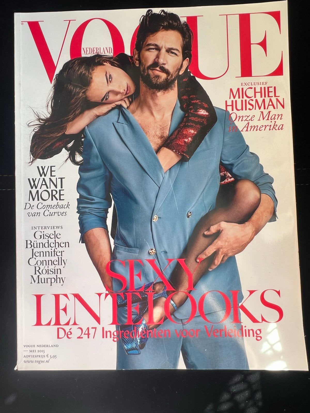 Vogue Nederland mei 2015 - Michiel Huisman cover, Boeken, Ophalen of Verzenden, Zo goed als nieuw, Glossy