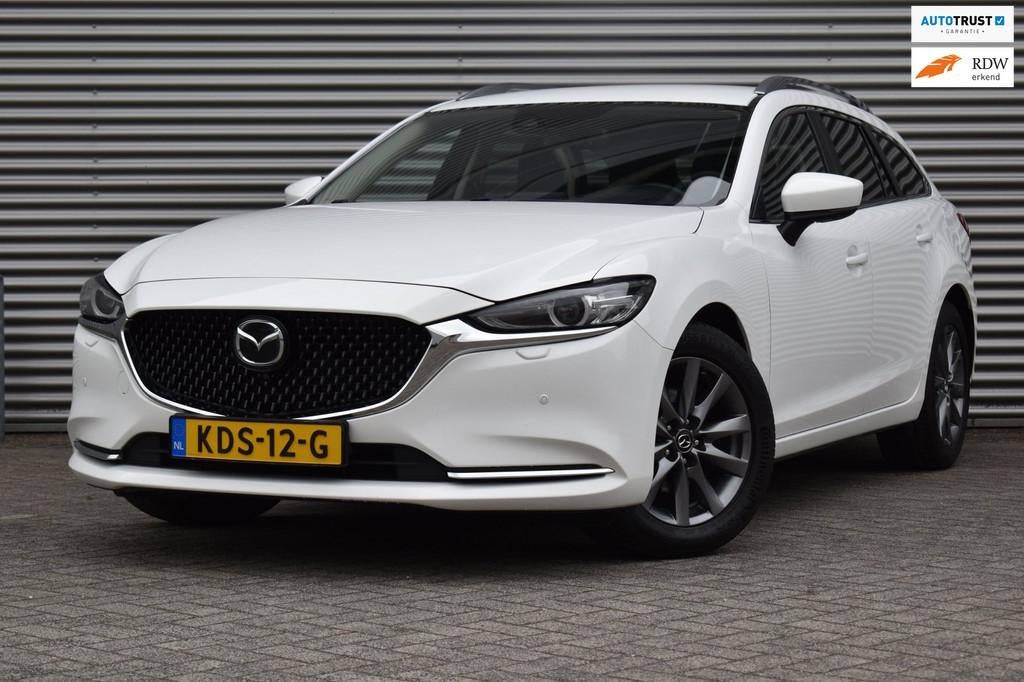 Mazda 6 Sportbreak 2.0 SkyActiv-G 165-PK, Airco, Ecc, Cruise, Auto's, 1998 cc, Stof, Gebruikt, 4 cilinders