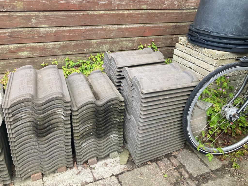 Sneldekpan beton RBB 78st, Ophalen, Gebruikt, Steen of Klei, 5 tot 10 m²