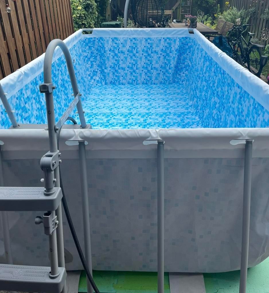 Bestway Powersteel Zwembad 412x201x122cm Met Veel Extra’s, Tuin en Terras, Zwembad-toebehoren, Ophalen, Zo goed als nieuw