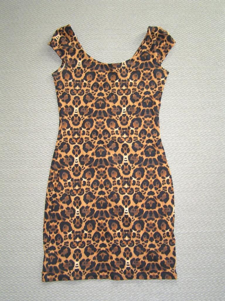 Panterjurk maat 34., Kleding | Dames, H&M, Bruin, Nieuw, Ophalen of Verzenden