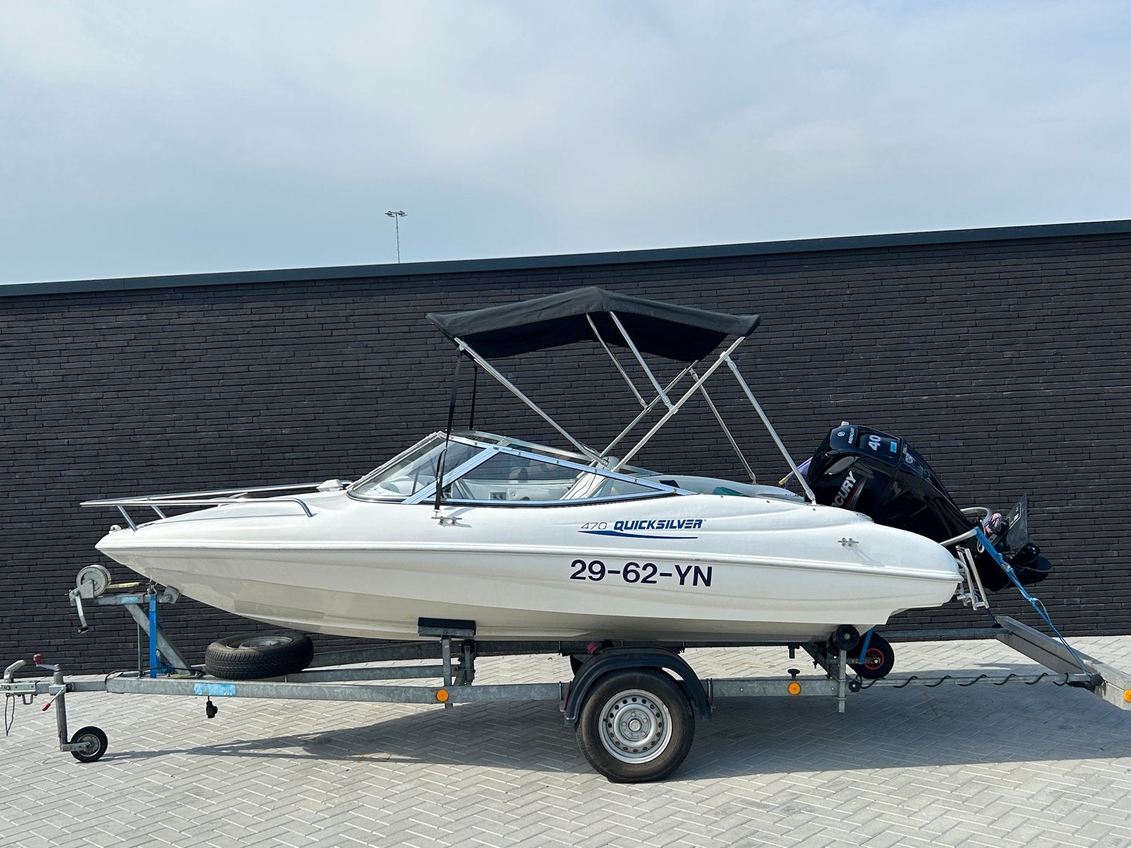 Quicksilver 470 Sport met Mercury 40pk (2024), Watersport en Boten, Ophalen, 5 m, Zo goed als nieuw, 40 pk