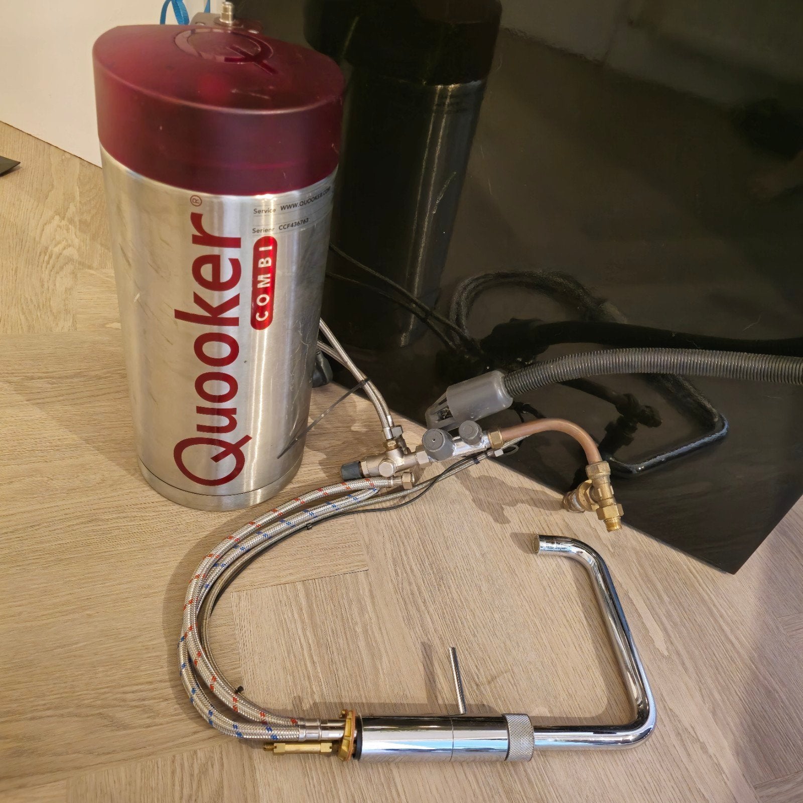 Quooker Combi 7L met kraan 3in1, Minder dan 20 liter, Ophalen of Verzenden, Gebruikt, Boiler