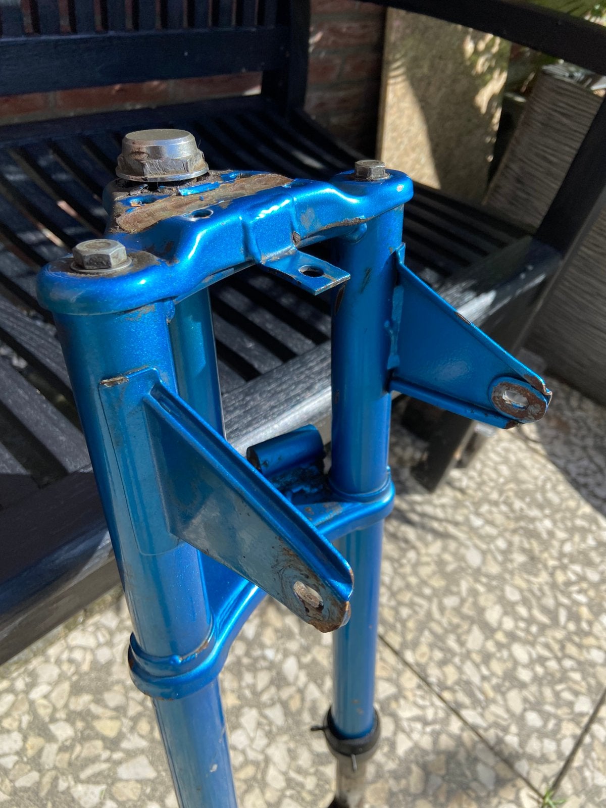 Puch maxi voorvork origineel lang model., Fietsen en Brommers, Brommeronderdelen | Puch, Ophalen of Verzenden, Gebruikt, Frame