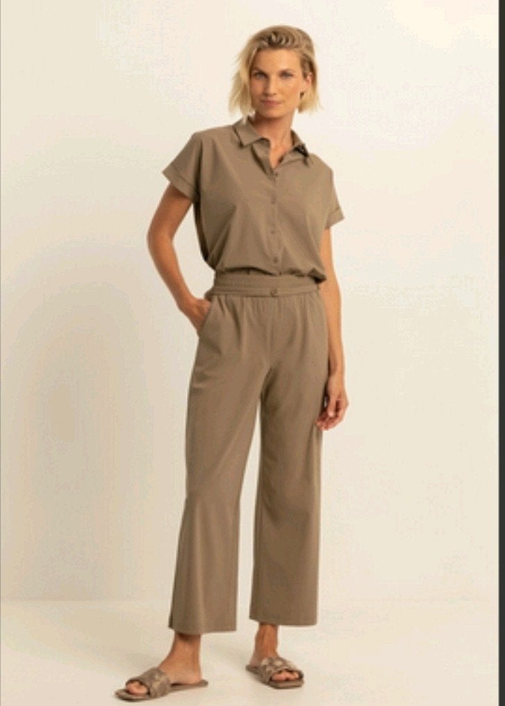 Expresso broek mt 36 travelstof midden bruin, Bruin, Expresso, Ophalen of Verzenden, Zo goed als nieuw