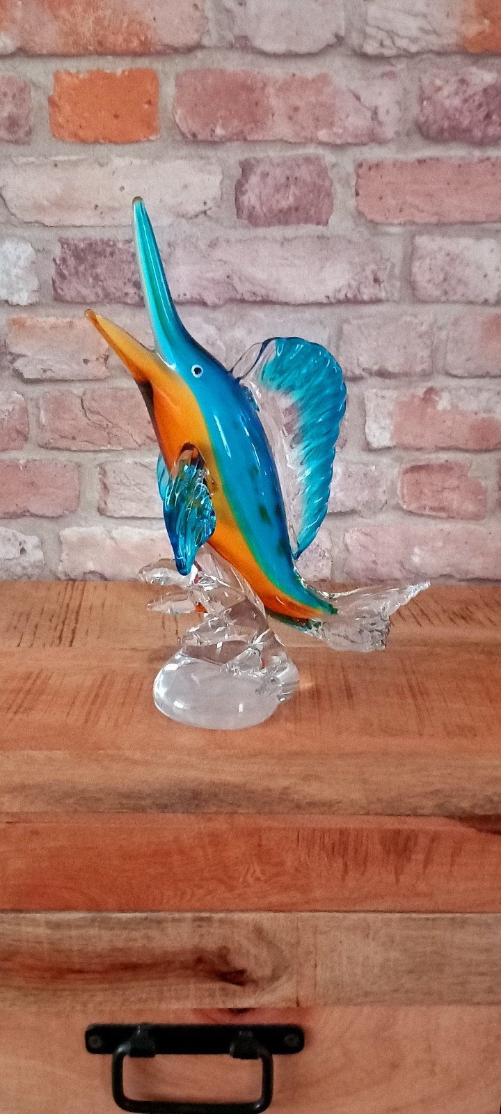 Murano Glas:Grote 30cm Marlijn Vis Beeld♥️SALE VERKOOP♥️, Ophalen of Verzenden, Nieuw, Dier