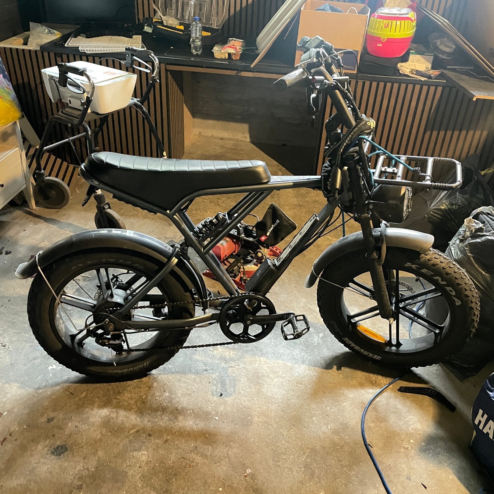 H9 fatbike ZONDER BATTERIJ, Gebruikt, 51 tot 55 cm, 30 tot 50 km per accu, Ophalen