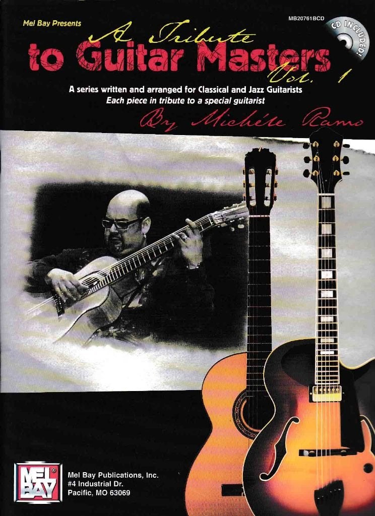 A Tribute To Guitar Masters met CD Clasical Jazz Guitar + CD, Muziek en Instrumenten, Bladmuziek, Zo goed als nieuw, Artiest of Componist