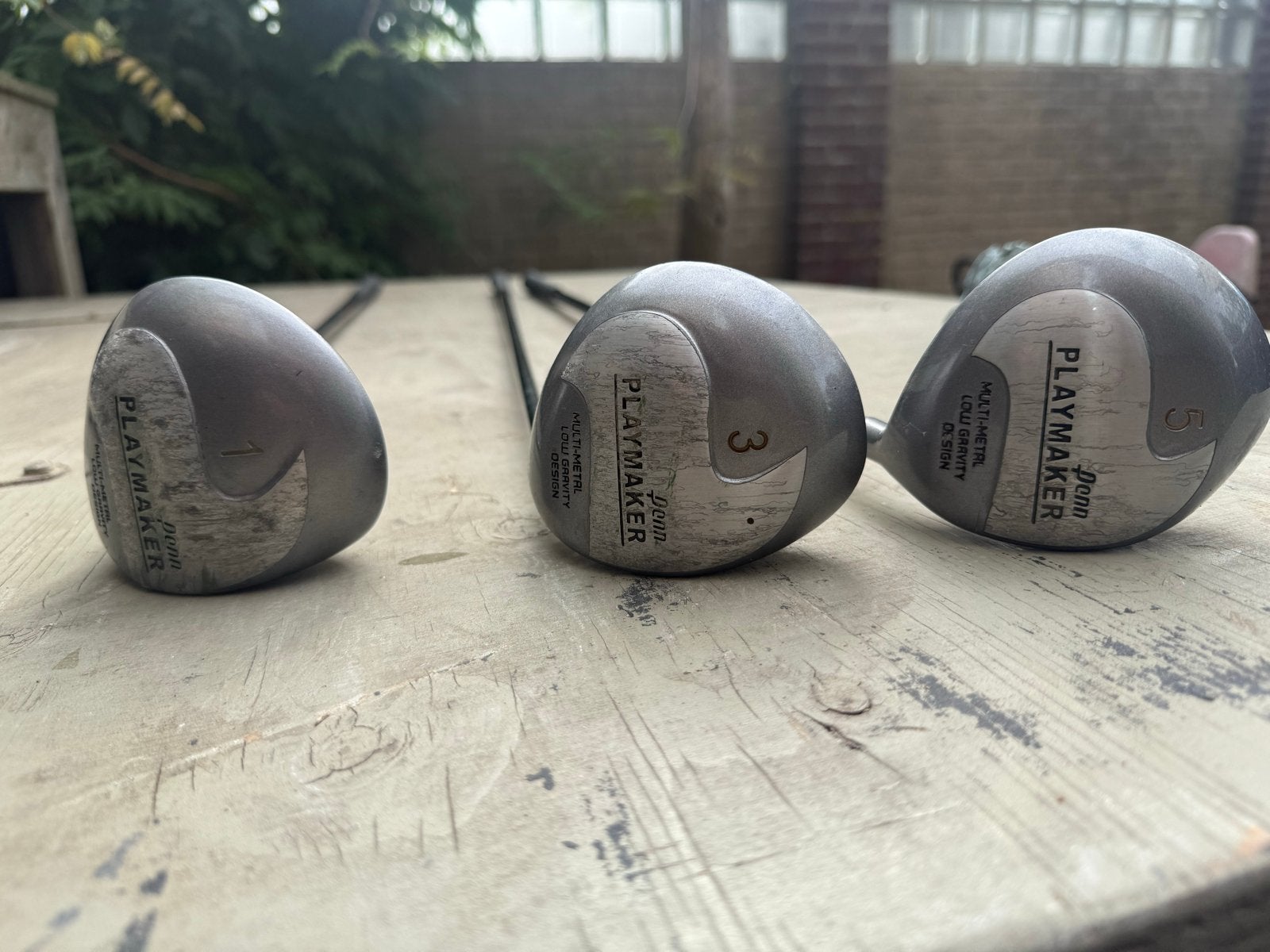 Playmaker Golf Houtjes Set (1, 3, 5 Wood) Rechtshandig, Ophalen, Gebruikt, Set, Overige merken