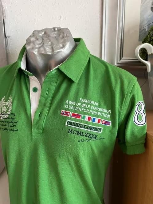 Arya Boy polo maat M/L, Kleding | Heren, Ophalen of Verzenden, Zo goed als nieuw, Maat 48/50 (M), Groen
