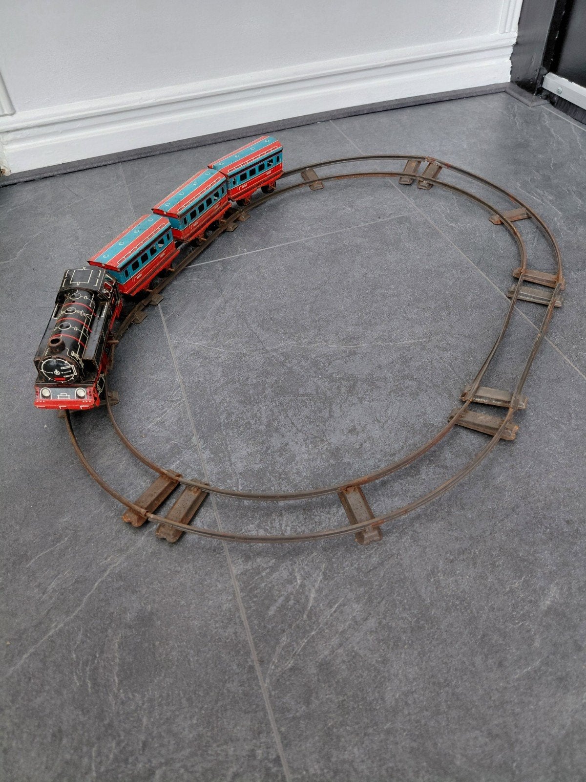 Antieke Blikken Speelgoed Trein, Ophalen of Verzenden