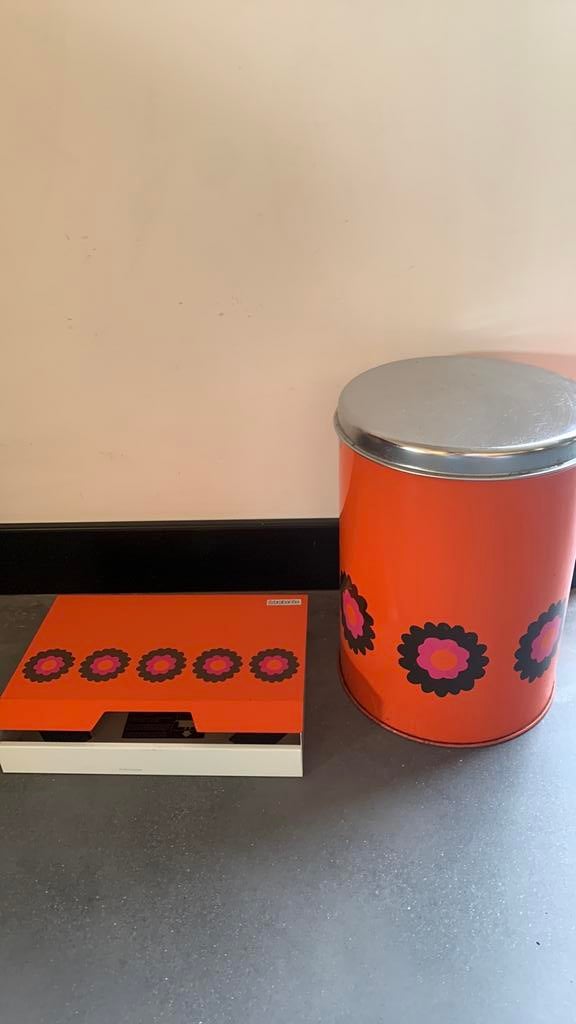 Brabantia Patrice trommel en koffie filter retro, Ophalen, Gebruikt, Overige, Overige merken