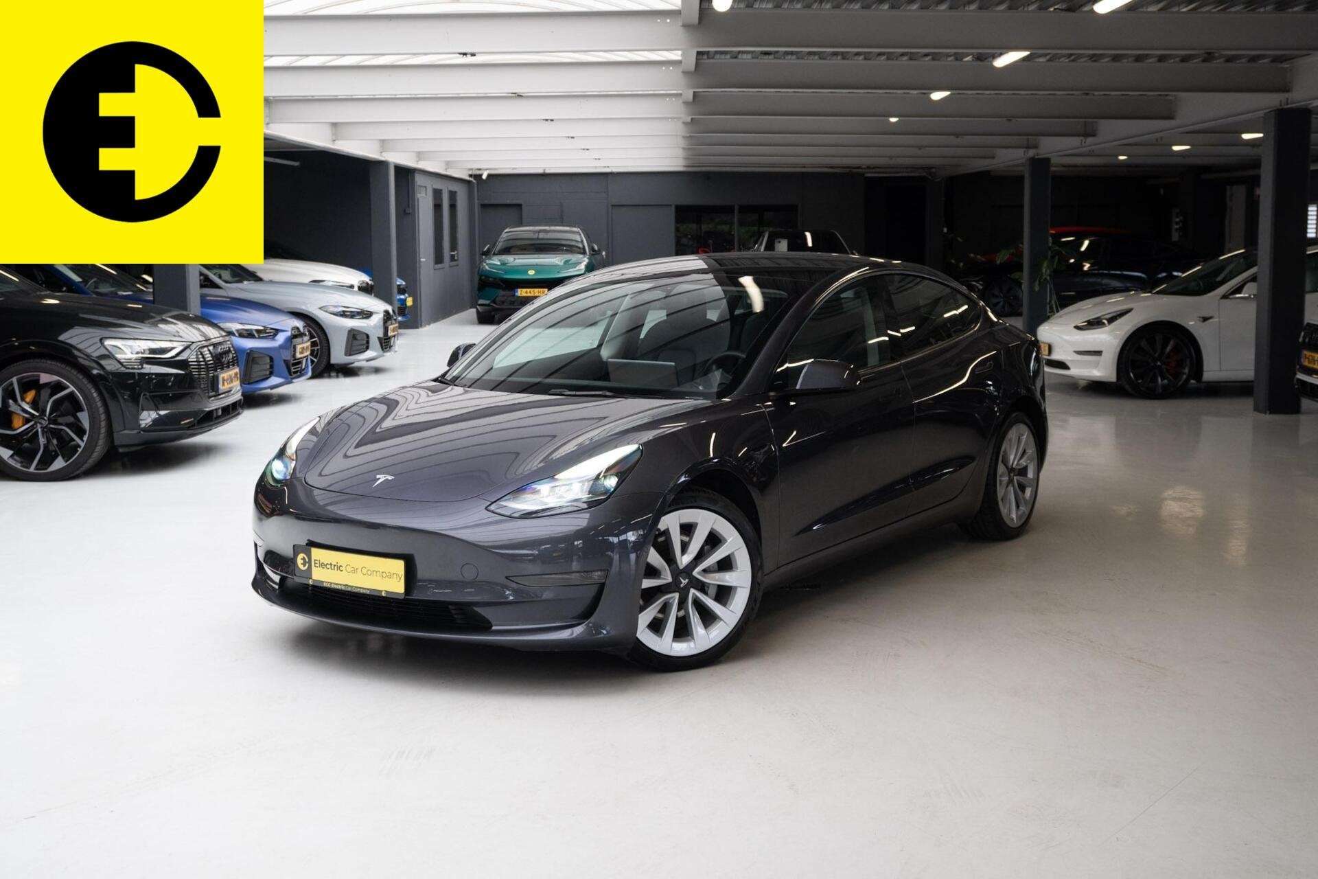 Tesla Model 3 Long Range AWD 75 kWh | 93% SOH| Stoelverwarmi, Auto's, Tesla, Automaat, Gebruikt, Zwart, Leder