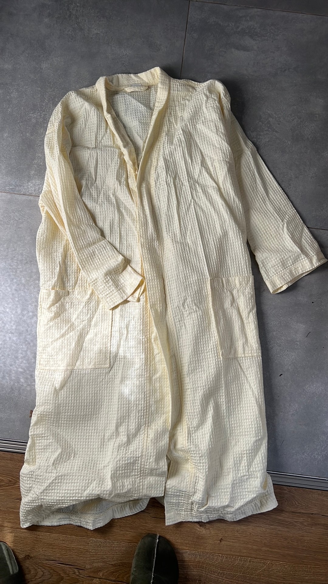 Nieuwstaat ochtendjas/ duster mt L wafelstof, Kleding | Dames, Ophalen of Verzenden, Zo goed als nieuw