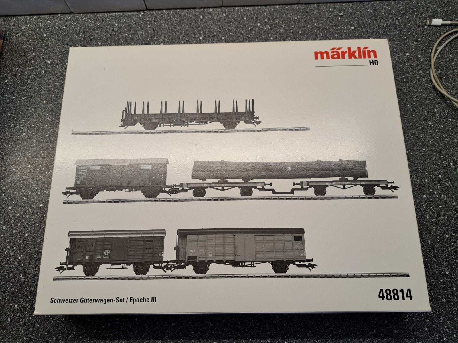 mooie marklin lege set doos 48814, Hobby en Vrije tijd, Modeltreinen | H0, Wisselstroom, Wagon, Ophalen of Verzenden, Zo goed als nieuw