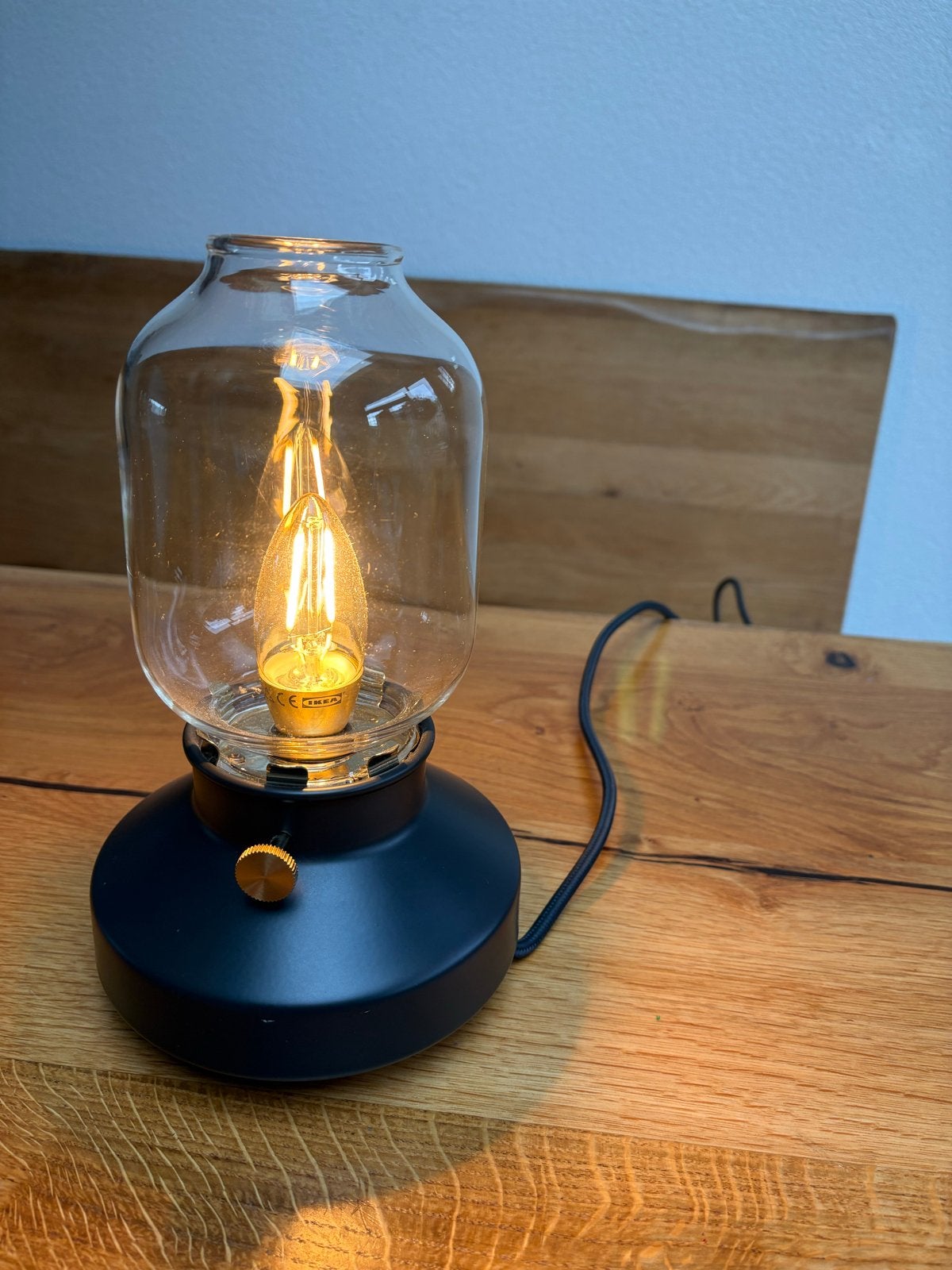 IKEA Tärnaby Tafellamp - Dimbaar, 25 cm, Inclusief lamp, Ophalen of Verzenden, Zo goed als nieuw, Metaal, Minder dan 50 cm