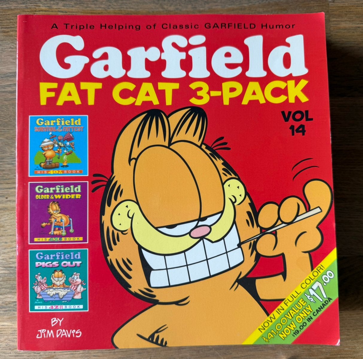 Garfield fat cat 3 pack volume 14, Eén stripboek, Ophalen of Verzenden, Zo goed als nieuw