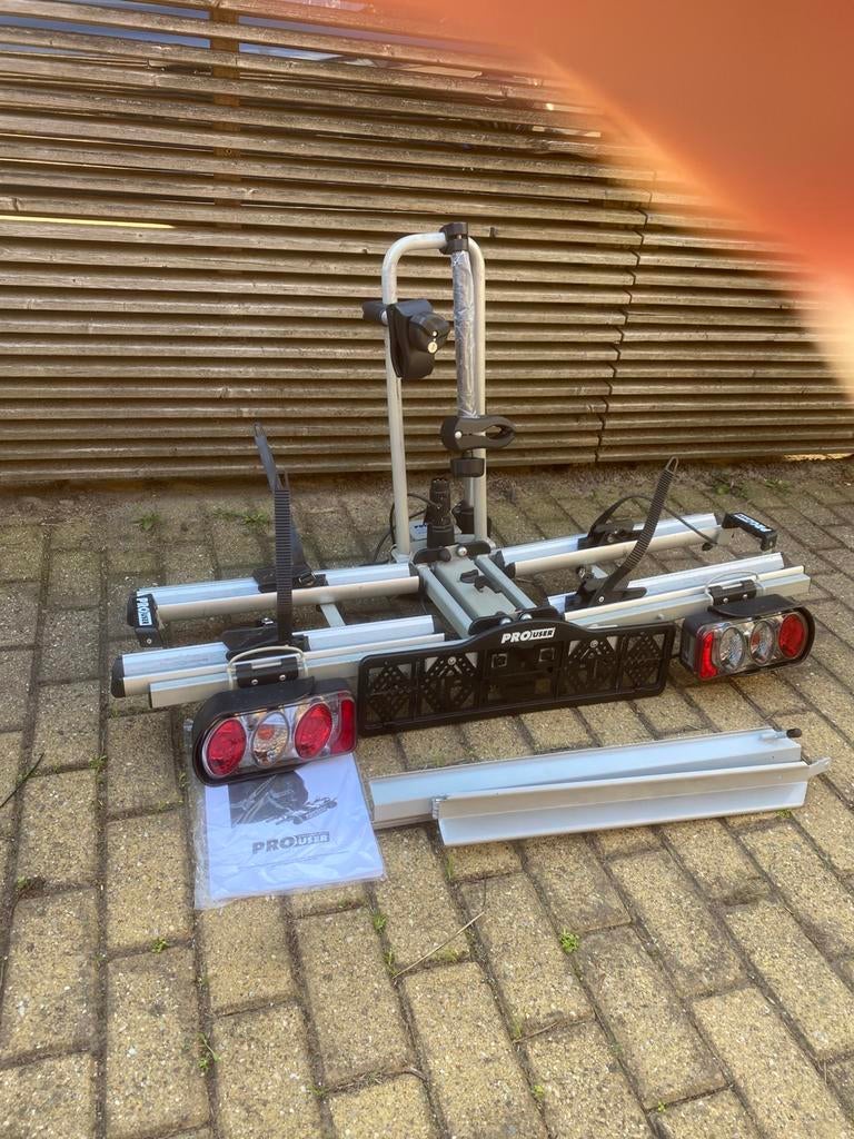 Pro user diamant fietsendrager met oprijgtoot e-bikes, Ophalen of Verzenden, Gebruikt, Trekhaakdrager
