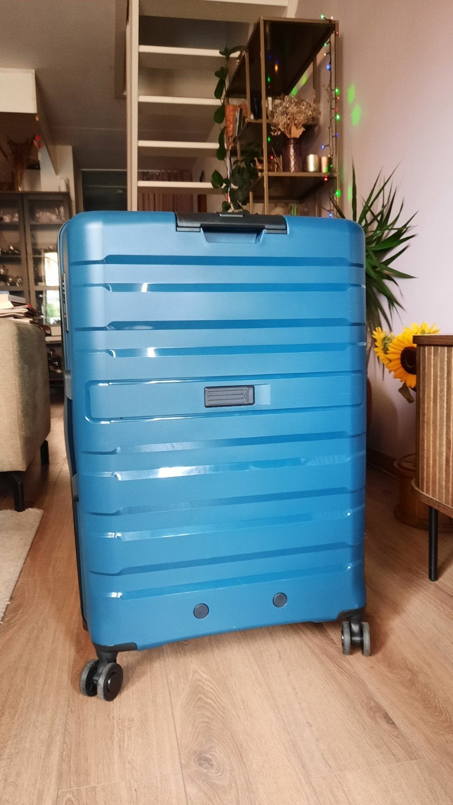 NIEUW Human Nature Narbonne 4.0 Koffer 105L - Lichtgewicht, Ophalen, Uitschuifbare handgreep, 30 cm of meer, Blauw