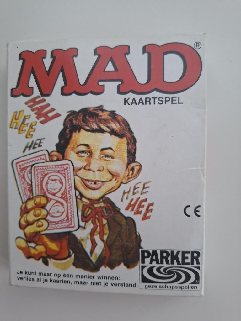 mad kaartspel, Hobby en Vrije tijd, Gezelschapsspellen | Kaartspellen, Ophalen of Verzenden, Zo goed als nieuw, Parker Brothers
