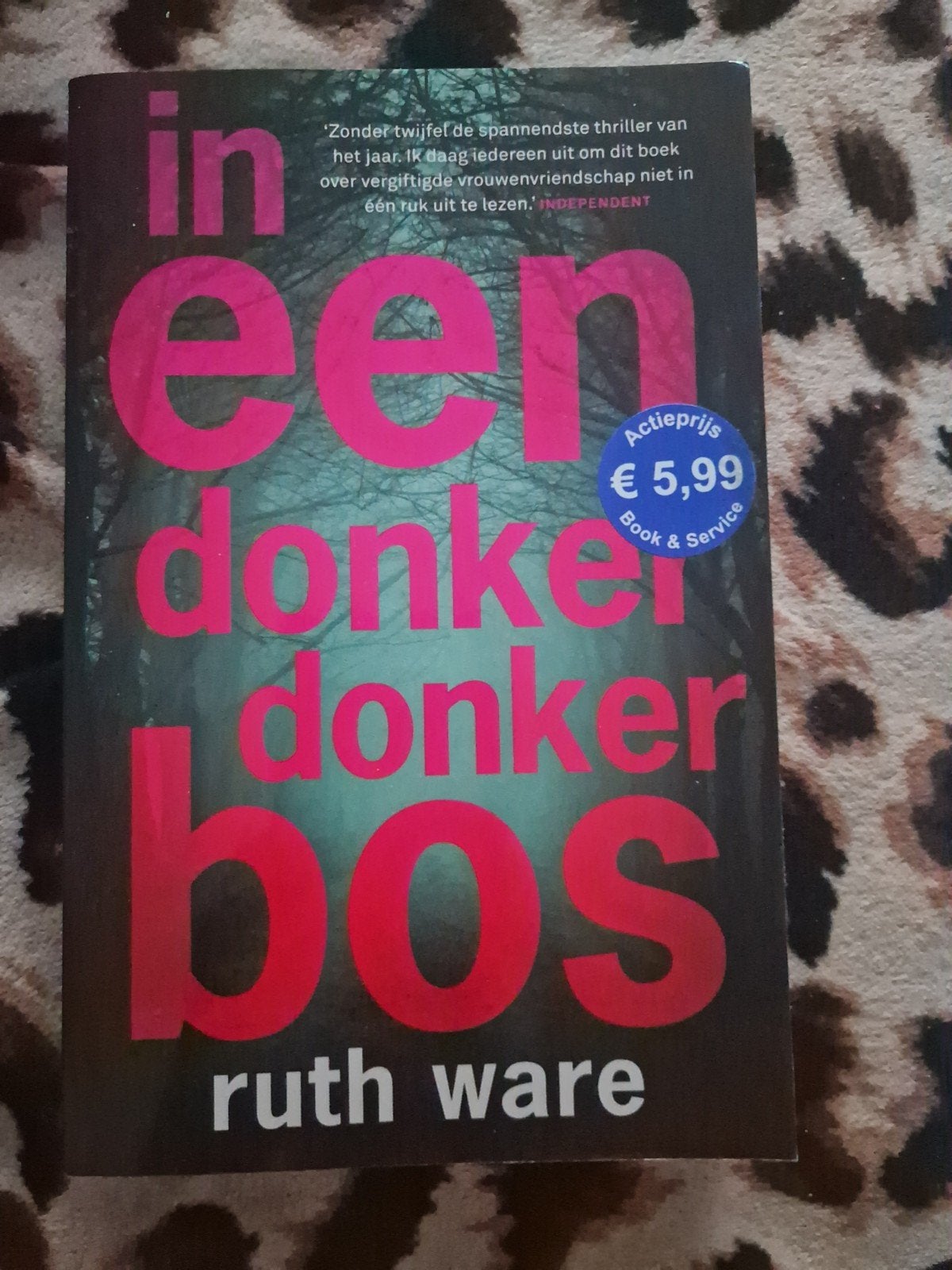Ruth ware in een donker donker bos, Boeken, Thrillers, Ophalen of Verzenden, Zo goed als nieuw, Ruth rawe