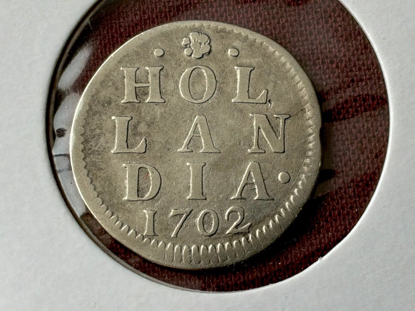 Zilveren duit holland 1702, Postzegels en Munten, Ophalen of Verzenden, Vóór koninkrijk, Overige waardes