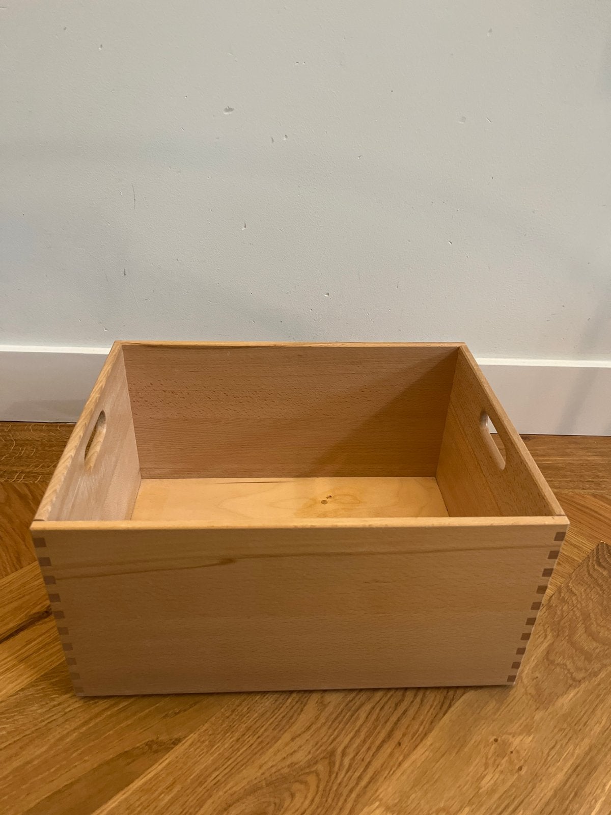 Eikenhouten kist 40x30x20 cm - Opbergkist, Ophalen, Minder dan 50 cm, Gebruikt, 50 tot 100 cm