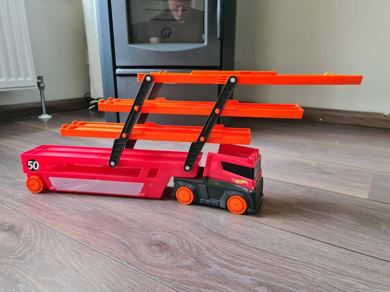Hot Wheels Mega Transport Truck - Speelgoed Vrachtwagen, Ophalen of Verzenden, Gebruikt