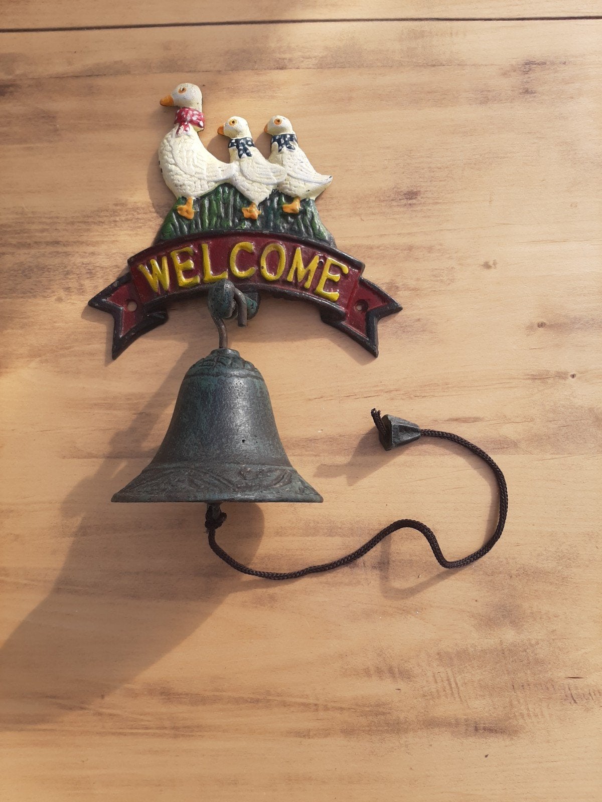 deurbel met klepel, Ophalen, Gebruikt