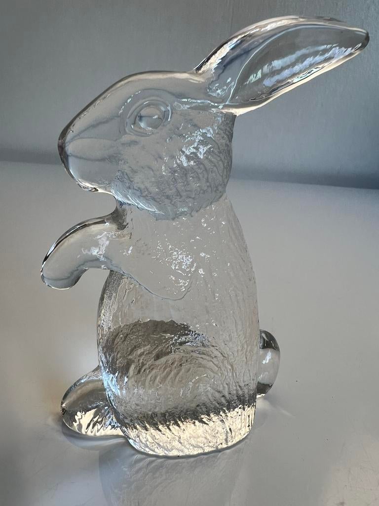 Vintage Kosta Boda Glas Konijn Zoo Serie Paperweight Vallien, Ophalen of Verzenden
