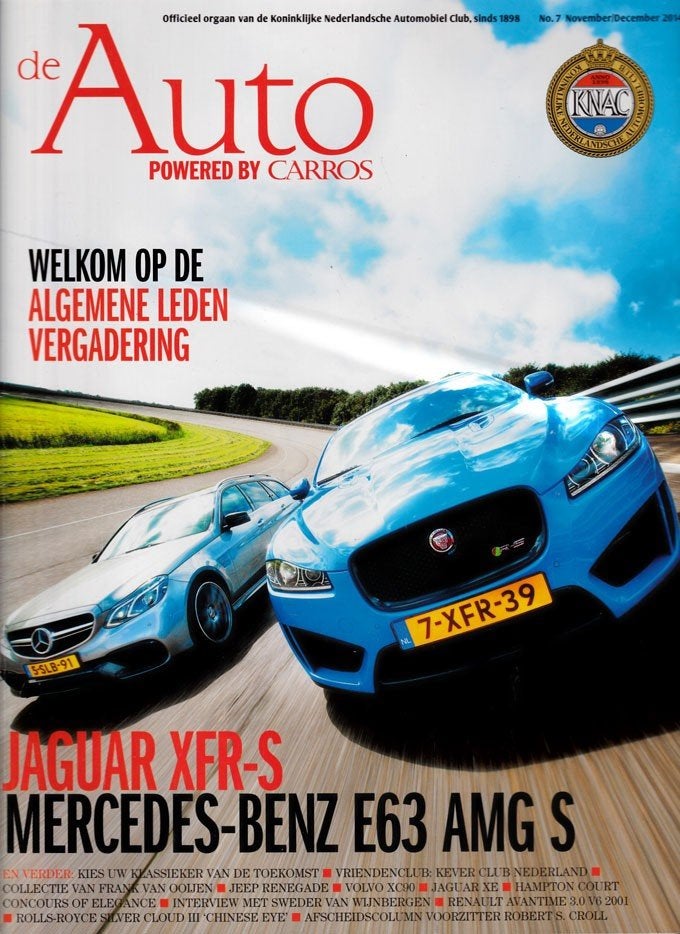 De Auto 7 2014 : Jaguar XFR - Mercedes E63 AMG Estate - Jeep, Ophalen of Verzenden, Gelezen, Algemeen