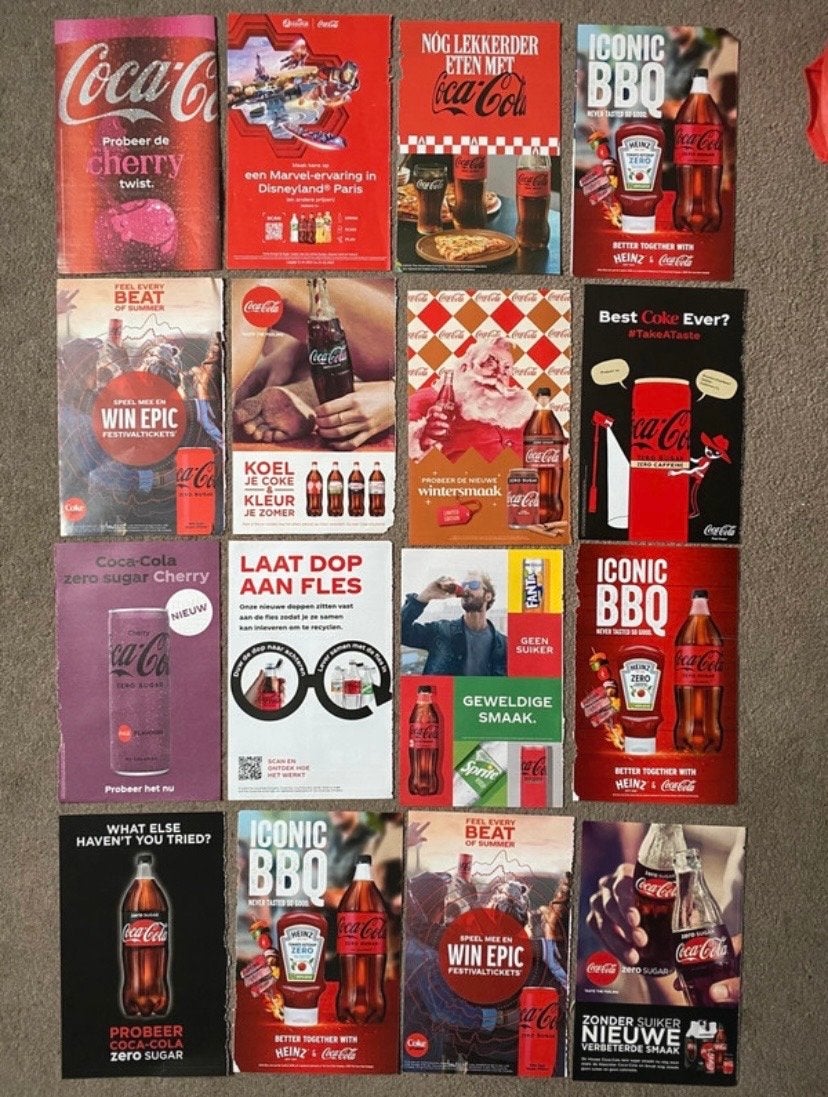 Coca-Cola A3 Reclame Posters - Diverse Ontwerpen, Rechthoekig Staand, Nieuw, Ophalen of Verzenden, A1 t/m A3