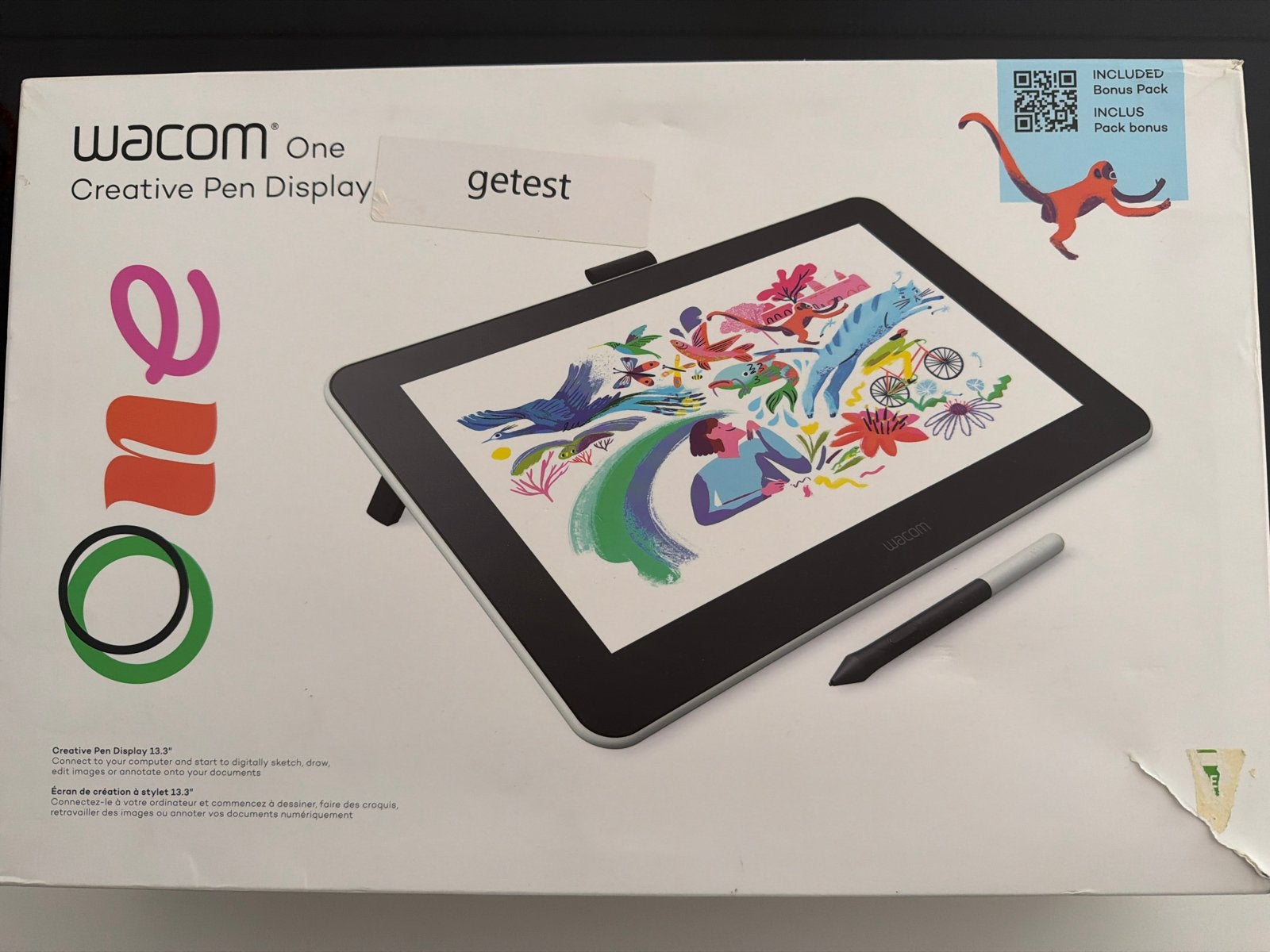 Wacom One Creative Pen Display 13.3" - in doos, Computers en Software, Ophalen of Verzenden, Multi-touch, Nieuw, Bedraad