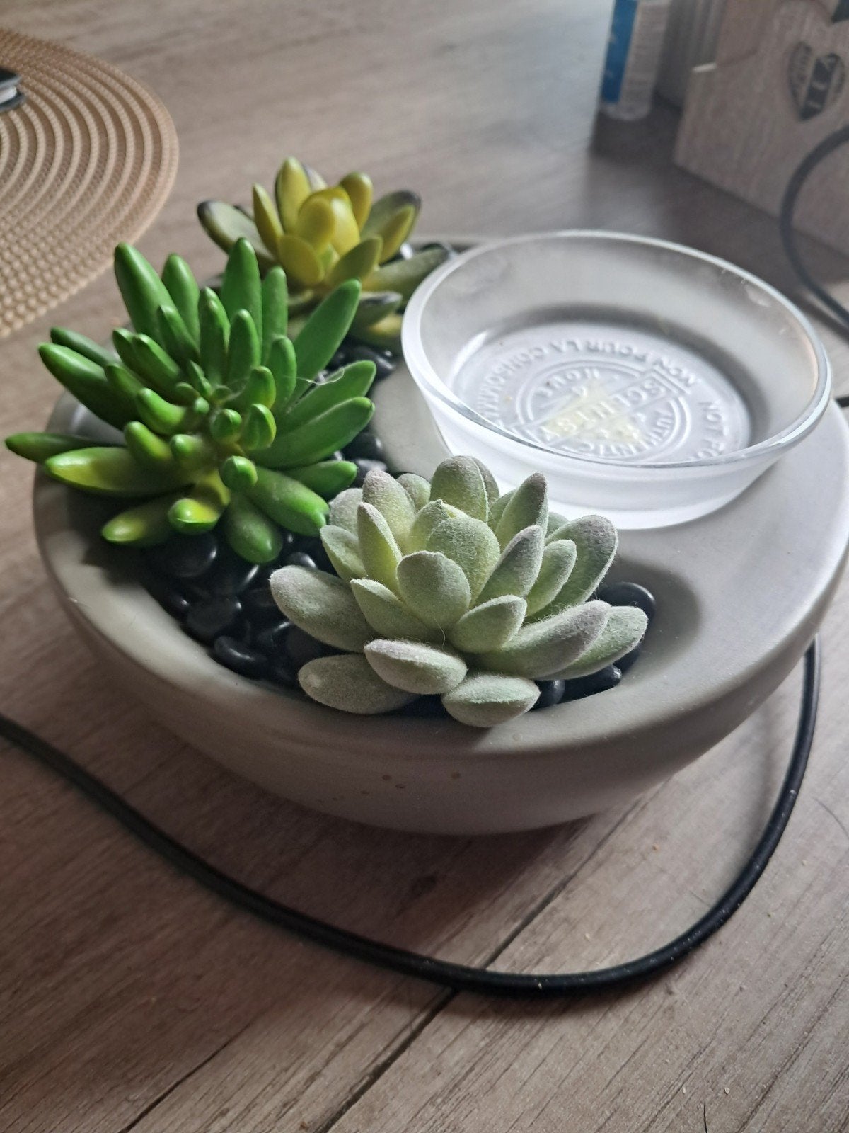 Scentsy waxbrander nepplantjes, Met schakelaar, Ophalen, Zo goed als nieuw, Grijs