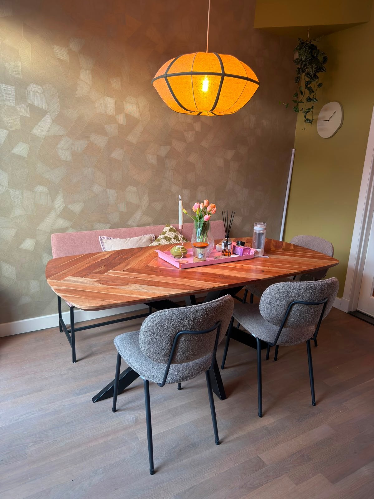 Deens ovale eettafel Nous Living, Ophalen, Gebruikt, 50 tot 100 cm, 150 tot 200 cm