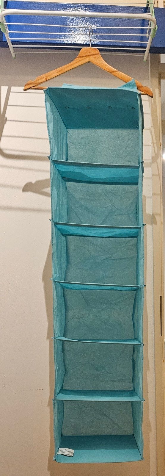 Hangende opberger met 6 vakken - Blauw, Ophalen of Verzenden
