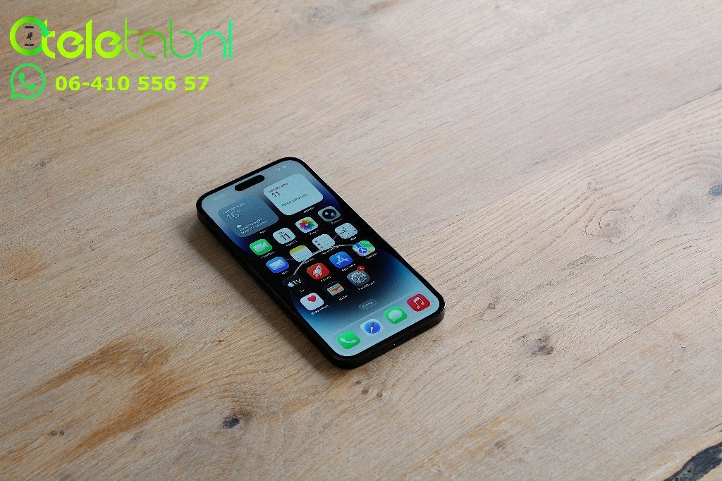 Apple iPhone 14 Pro Max - 128GB - Zwart | Batterij 100%, Telecommunicatie, Mobiele telefoons | Apple iPhone, Apple, Zwart, Refurbished