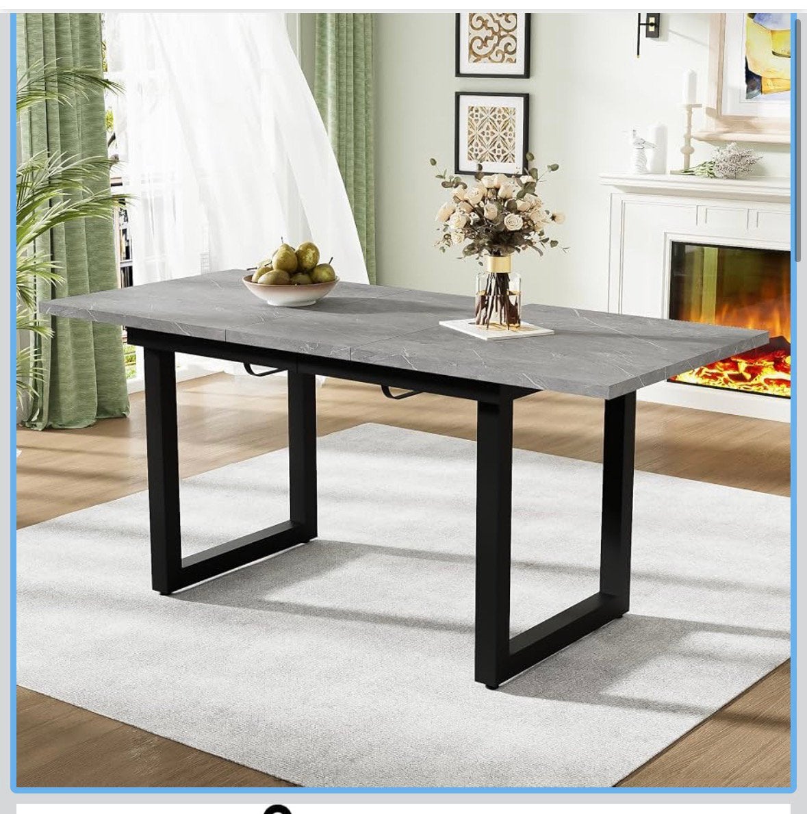 Eettafel nieuw in doos, Huis en Inrichting, Ophalen, Zo goed als nieuw, Rechthoekig