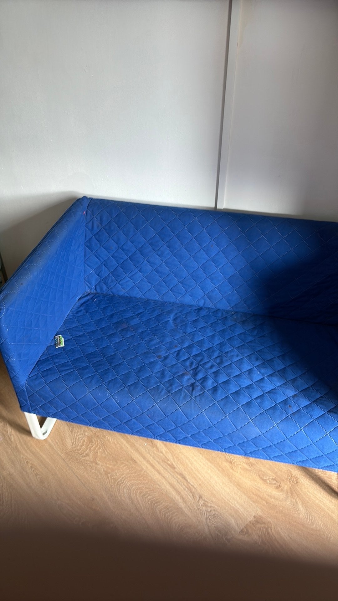 Klippan bank, Ophalen, Gebruikt, Blauw, Tweepersoons